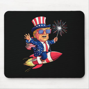 Donald Trump 2025 Glückwunsch 4. Juli Trump Amerik Mousepad