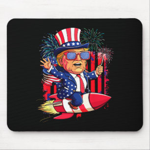 Donald Trump 2025 Glückwunsch 4. Juli Trump Amerik Mousepad