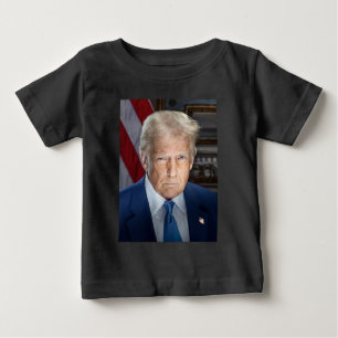 Donald Trump 2025 US-Präsident Portrait Baby T-shirt
