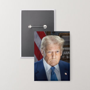 Donald Trump 2025 US-Präsident Portrait Button