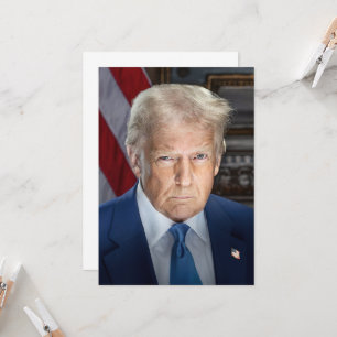 Donald Trump 2025 US-Präsident Portrait Einladung