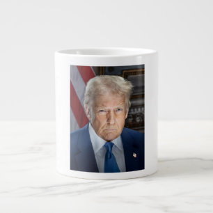 Donald Trump 2025 US-Präsident Portrait Jumbo-Tasse