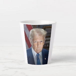 Donald Trump 2025 US-Präsident Portrait Milchtasse