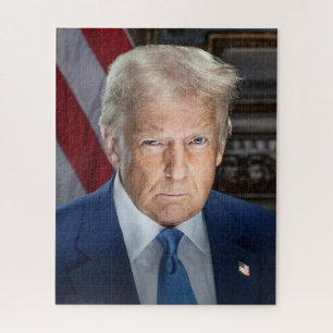 Donald Trump 2025 US-Präsident Portrait Puzzle