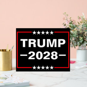Donald Trump 2028 Präsident Acrylschild