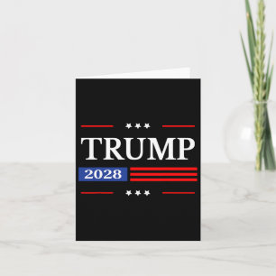 Donald Trump 2028 Präsident American Flag Pro Trum Karte