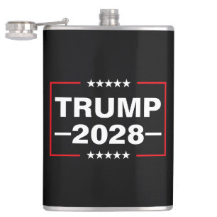 Donald Trump 2028 Präsident Flachmann
