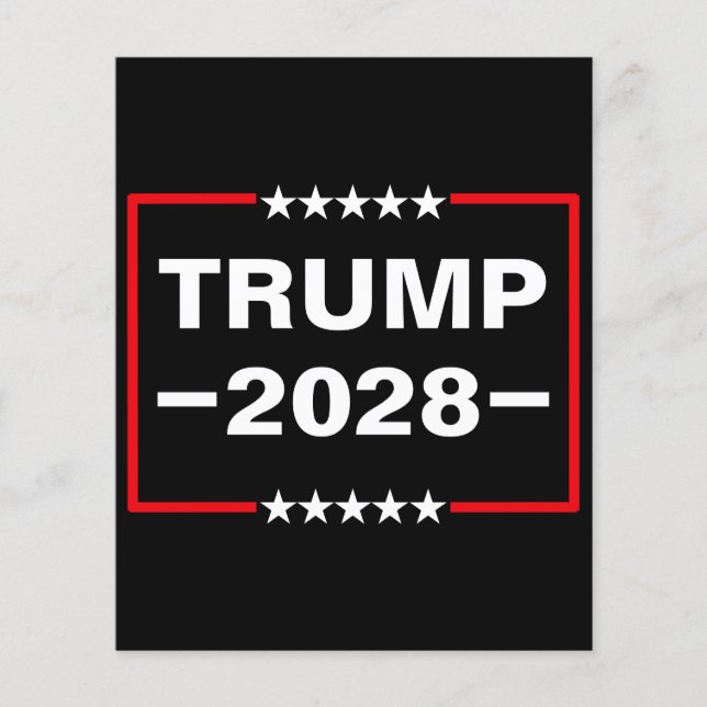 Donald Trump 2028 Präsident Flyer (Vorne)