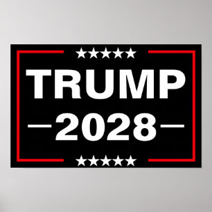 Donald Trump 2028 Präsident Poster