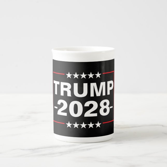 Donald Trump 2028 Präsident Prozellantasse (Vorderseite)