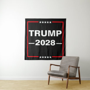 Donald Trump 2028 Präsident Wandteppich
