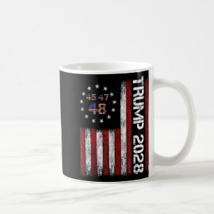 Donald Trump 2028 Trump 45 47 48. Kaffeetasse