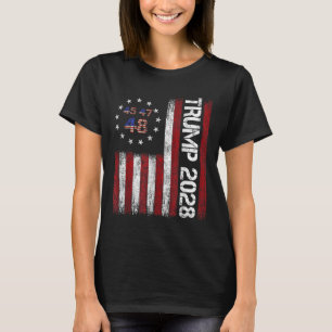 Donald Trump 2028 Trump 45 47 48. T-Shirt