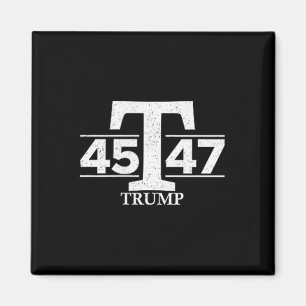 Donald Trump 45 47 45. 47. Präsident Magnet