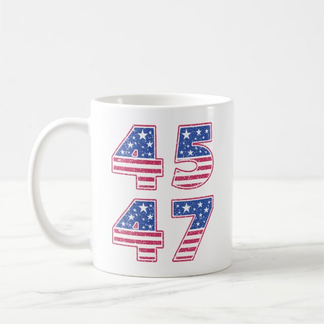 Donald Trump 45-47 Kaffeetasse (Links)