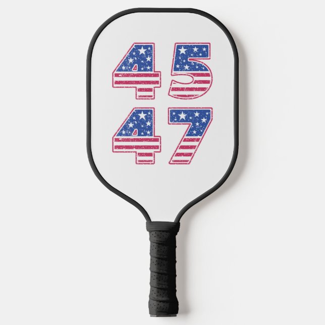 Donald Trump 45-47 Pickleball Schläger (Vorderseite)
