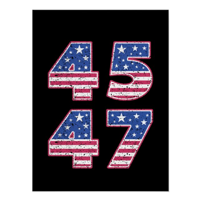 Donald Trump 45-47 Poster (Vorderseite)