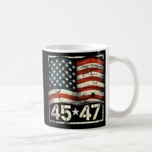 Donald Trump 45 47 Tag der Amtseinführung 2025 Prä Kaffeetasse