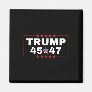 Donald Trump 45 47. US-Präsident T-Shirt Mega Won Magnet