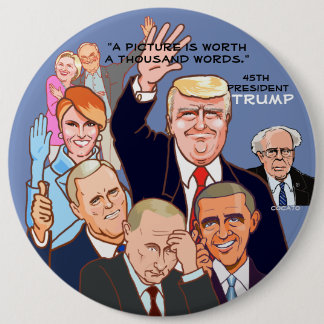 Donald Trump-45th President of the USA. Button