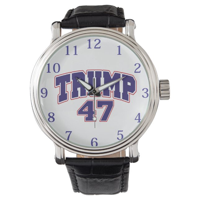 Donald Trump 47 Armbanduhr (Vorderseite)