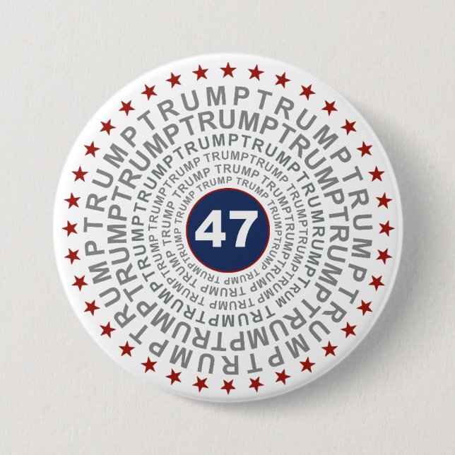 Donald Trump '47' Button (Vorderseite)