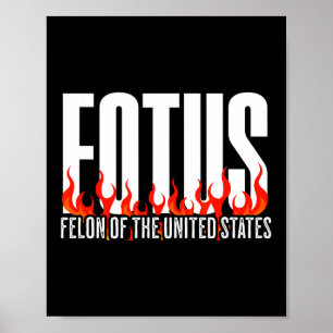 Donald Trump 47 Fotus Verbrecher der Vereinigten S Poster
