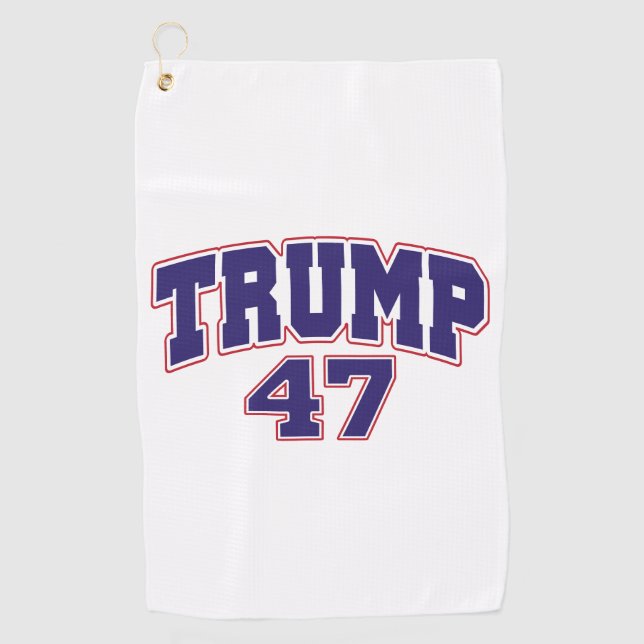 Donald Trump 47 Golfhandtuch (Vorderseite)