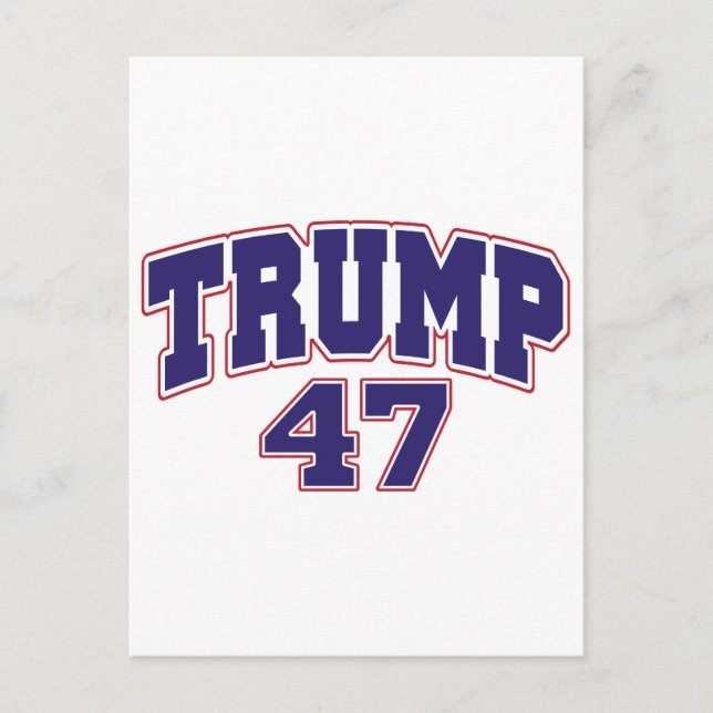 Donald Trump 47 Postkarte (Vorderseite)