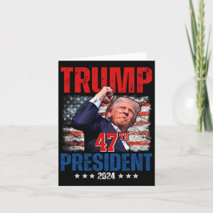 Donald Trump 47. Präsident 2024 Trump Einweihung Karte