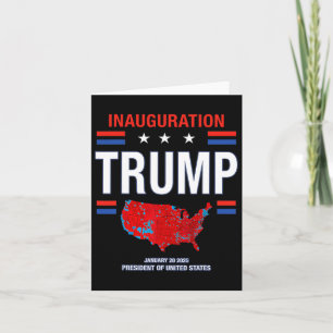 Donald Trump 47. Präsident 2025 Amtseinführung USA Karte