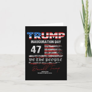 Donald Trump 47. Präsident 2025 Amtseinführung USA Karte