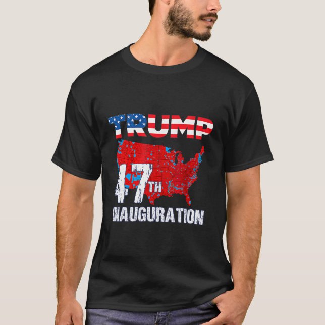 Donald Trump 47. Präsident 2025 Amtseinführung USA T-Shirt (Vorderseite)