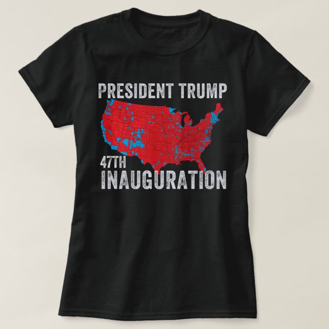 Donald Trump 47. Präsident 2025 Einweihung USA T-Shirt (Design vorne)
