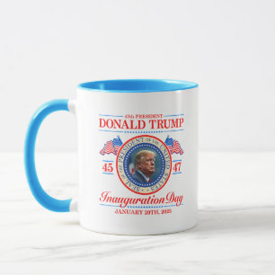 Donald Trump 47. Präsident Einweihung 2025 Tasse