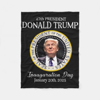 Donald Trump 47. Präsident Inauguration 2025 Unter Fleecedecke