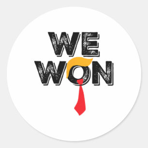 Donald Trump 47. Präsident Jd Vance We Won Get Ov Runder Aufkleber