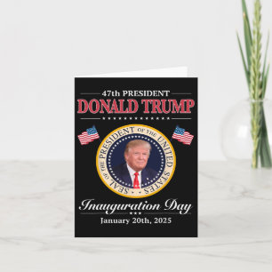 Donald Trump 47. Präsidenten Einweihung 2025 Unter Karte