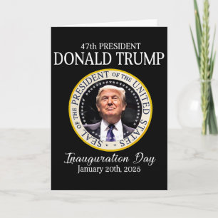 Donald Trump 47. Präsidenten Einweihung 2025 Unter Karte