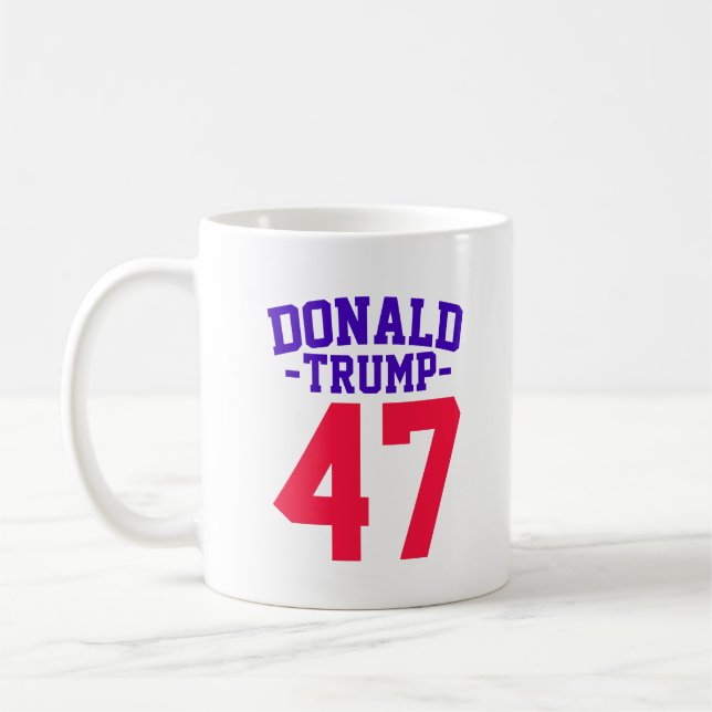 Donald Trump 47 Präsidentschaftswahl 2024 Kaffeetasse (Links)