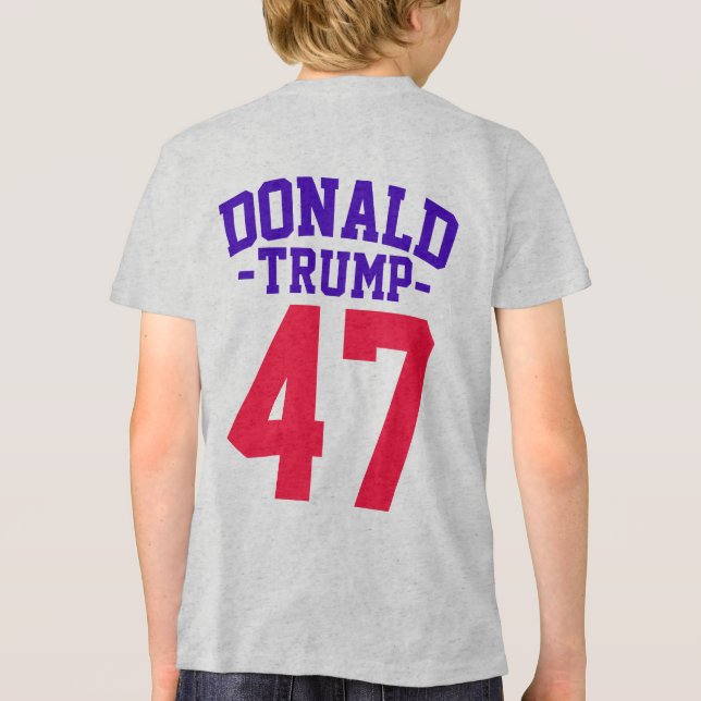 Donald Trump 47 Präsidentschaftswahl 2024 Tri-Blend Shirt (Rückseite)