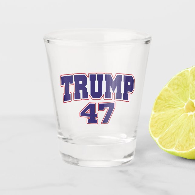 Donald Trump 47 Schnapsglas (Vorderseite)