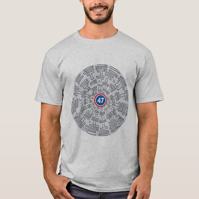Donald Trump '47' T-Shirt (Vorderseite)