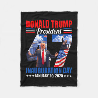 Donald Trump 47. Tag der Amtseinführung des Präsid Fleecedecke