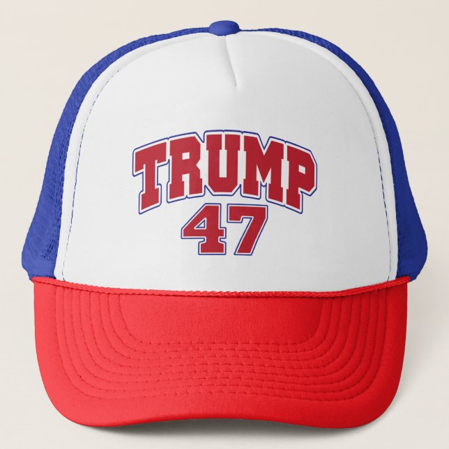 Donald Trump 47 Truckerkappe (Vorderseite)