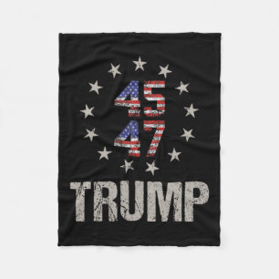 Donald Trump 47 US-Präsident 2024 Shirt Trump 47 Fleecedecke