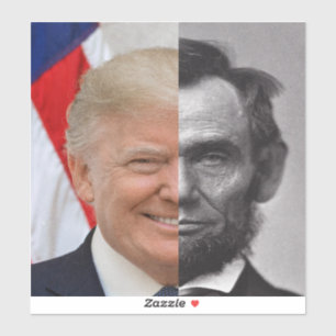 Donald Trump Abraham Lincoln Aufkleber