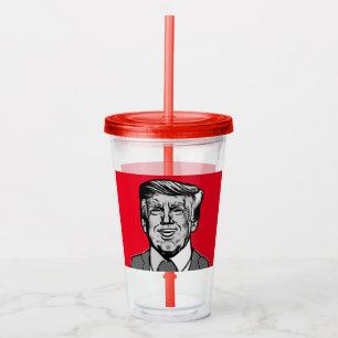 DONALD TRUMP ACRYLTRINKBECHER