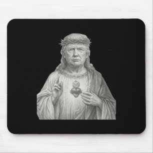 Donald Trump als Jesus - Glaube und Patriotismus f Mousepad