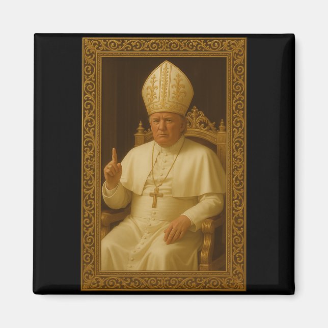 Donald Trump als Papst Vatikan Meme Magnet (Vorne)